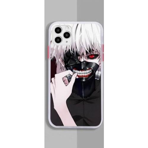 Tokyo Ghoul Trendy Kaneki Ken Phone Case White Transparent Matte For IPhone 7 8 11 12 S Mini Pro X XS XR MAX Plus Cover Shell