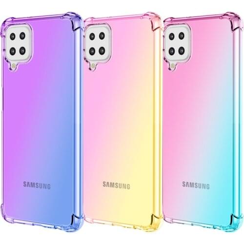 Colorful Air Bag TPU Soft Case for Samsung Galaxy M32 SM-M325F M 32 M325 A12 A22 A32 A52 A72 A82 S21 Ultra S20 Cover Capa Funda
