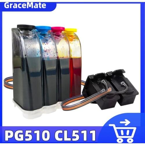 CISS PG510 CL511 Compatible For Canon Ink Cartridge MP230 MP240 MP250 MP252 MP260 Pixma IP2700 MX330 MX340 Printer