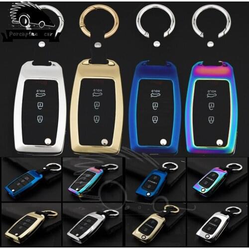 Zinc alloy Car Key Case For Kia Rio Sportage Come Ceed Cerato Sorento K2 K3 K4 K5 for Hyundai Key Bag Key Ring Keychain