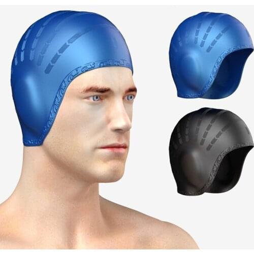 Flexible silicone mens and womens swimming caps, long hair sports swimming caps, raincoats, adult swimming caps