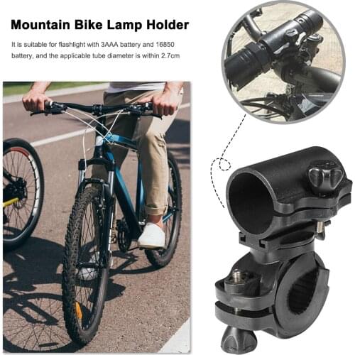 Bicycle Light Bracket Flashlight Mount Holder Antiskid Cycling Bike Light Torch Clip Mount 360 Degree Rotation Cycling Accessor