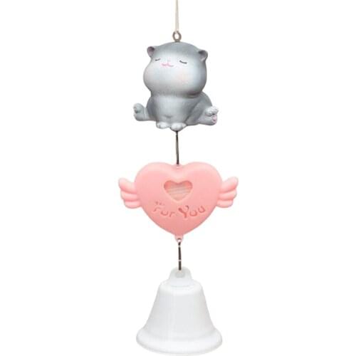 Cute Cat Wind Bells Chimes Hanging Gifts Home Yard Garden Decor