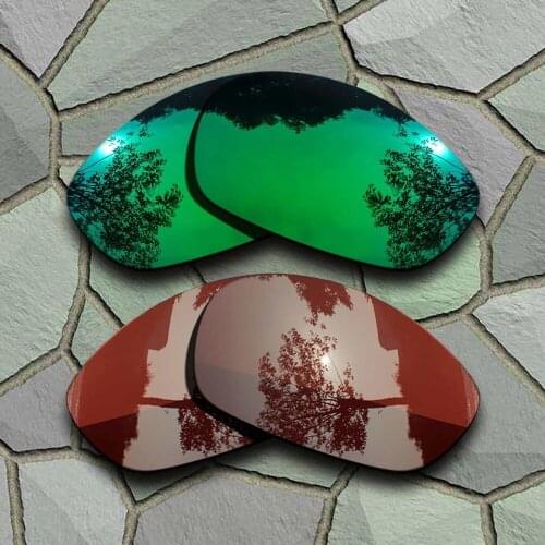 Jade Green&Bronze Brown Sunglasses Polarized Replacement Lenses for Straight Jacket 2007