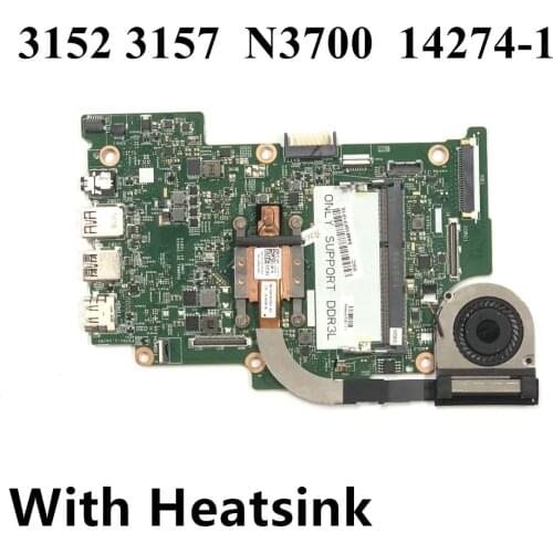 NEW 14274-1 Pentium N3700 CPU FOR Dell Inspiron 11 3152 3157 Laptop Motherboard 475W5 CN-0YMX7F YMX7F Mainboard 100%tested