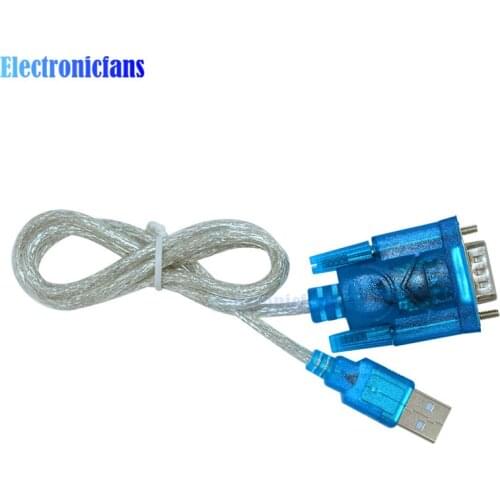 New CH340 USB to RS232 COM Port Serial 9 Pin DB9 Cable Adapter Support Windows7 For PC PDA GPS Wholesale