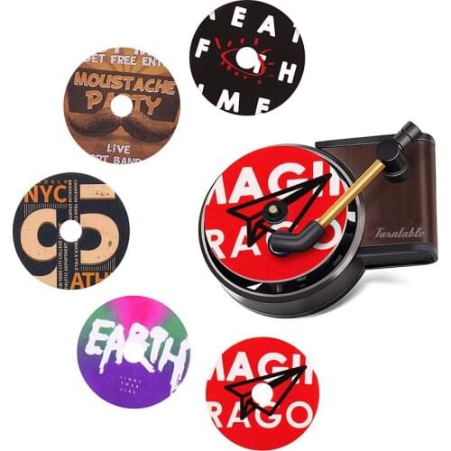 Car Air Freshener Record Player Car Decor Phonograph With Aromatherapy Pad Air Vent Outlet Aromatherapy Clip Car Air Diffusers