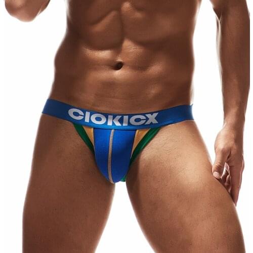 Sexy Mens Thongs G String Jock Strap Cotton Underwear Big Penis Pouch String Tanga Thongs Slip Cuecas Gay Panties Summer Bikini