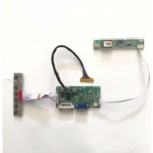 Free Shipping DVI VGA LCD Controller Board LVDS for LP171W02(A4) LP171W02 A4 1440X900 CCFL LVDS Screen Raspberry PI