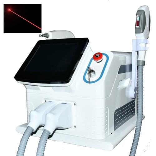 Portable 2 in 1 Professional Beauty Equipment SHR IPL OPT Hair ND Yag Tattoo Removal Laser Machine