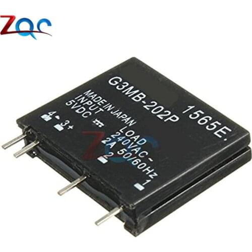 Relay Module G3MB-202P G3MB 202P DC-AC PCB SSR In 5V DC Out 240V AC 2A Solid State Relay Module