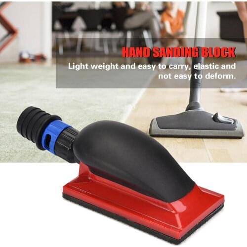 Sanding Sponge Hand Dust Extraction Sanding Grinding Sponge Block Dust Free 125*70mm Abrasive Tool Red Polishing Hand Tools