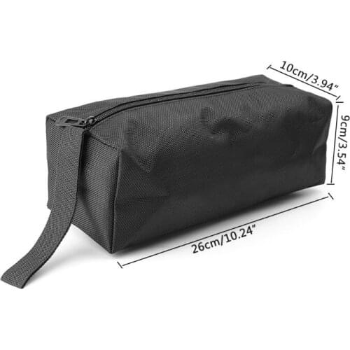 Oxford Canvas Tool Bag Zipper Hardware Storage Toolkit Travel Makeup Hand Pouch