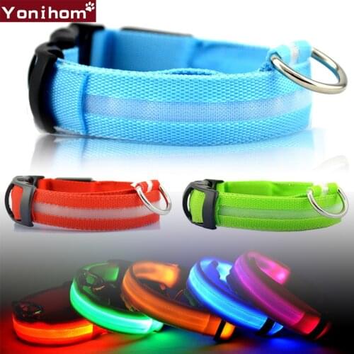 Luminous Dog Collar for Dogs LED Dog Light Night Safety Flashing Glowing Collar Perro LED Puppy Dog Lighting Necklace Pet Supply