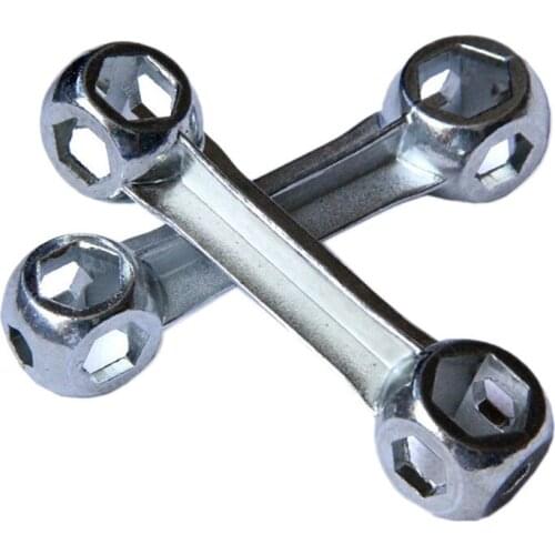 T2 New 6-15mm 10 in 1 Durable Bicycle Bike Repair Tool Dog Bone Shape Hexagon Wrench Repair Tool Hot