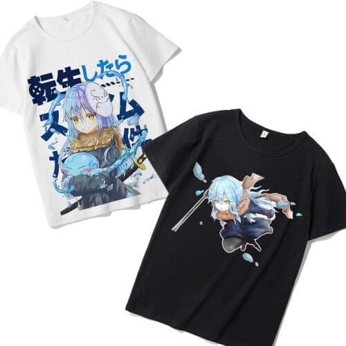 Tensei shitara Slime Datta Ken t-shirt Korean style cute Cartoon Summer shirt printing short-sleeved tees