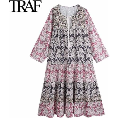 Платья для полных TRAF China At AliExpress