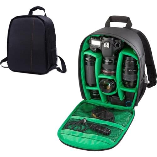 Waterproof Multi-functional Digital DSLR Camera Backpack Lens Video Bag w/ Rain Cover SLR Camera Padded Bag for Canon Nikon Sony