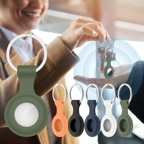 Dog For Airtags Silicone Protective Sleeve Case Cover Anti-lost Device Keychain Dog For Airtags Protective Sleeve Case Cover