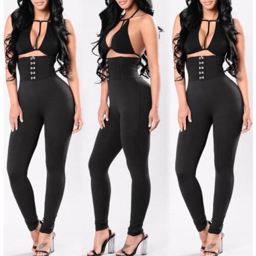 Women Solid Fitness Leggings Ankle Length Stretch High Waist Leggings Fashion Casual Toursers