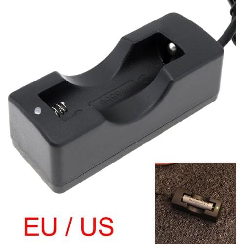 1 Pc Practical 18650 Li-ion Intelligent Battery Charger Portable Black Smart 18650 Li-ion Charger Fit for Flashlight
