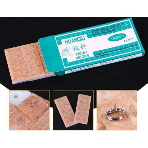 10 boxes (1000pcs) sterile ear press needle Auricular acupuncture needle Intradermal needle