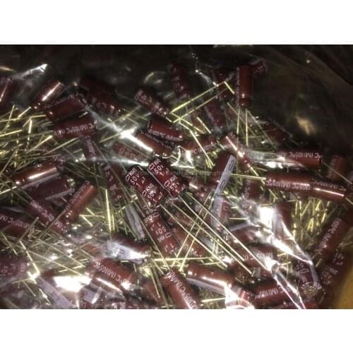10pcs/50pcs/100pcs 1uF 50V NIPPON NCC KME Series 5x11mm Low ESR 50V1uF Aluminum Electrolytic Capacitor