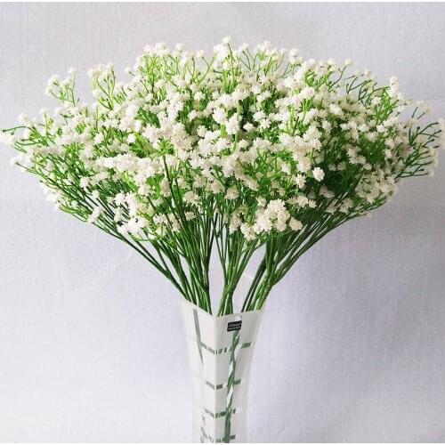3pcs Set Artificial Silk Gypsophila Flower Plant Baby Breath Flower Home Party Wedding Christmas Decor Artificial Fake Flowers