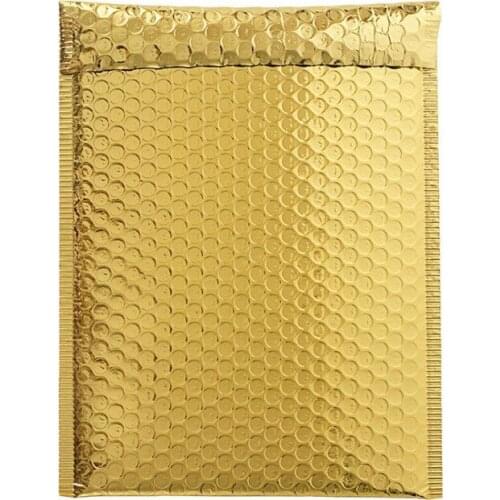 50pc Packaging Shipping Bubble Mailers gold paper Padded Envelopes Bag Bubble Mailing Envelope Bag Gift Wrapping Storage 15*13cm