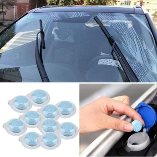 Car Windshield Wiper Glass Washer Auto Solid Cleaner Compact Effervescent Tablets Window Repair Car Accessories