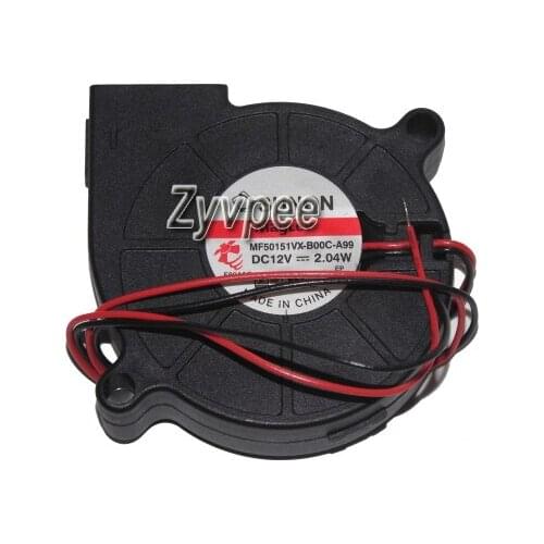 Centrifugal Cooling Fan MF50151VX-B00C-A99 12V 2.04W 2 Wires 50mm Blower