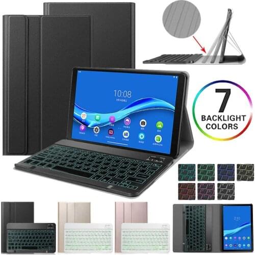 Magnetic Case For Lenovo Tab M10 Plus 10.3" 2020 TB-X606F TB-X606X With Backlit Separable Wireless Keyboard Tablet Cover Funda