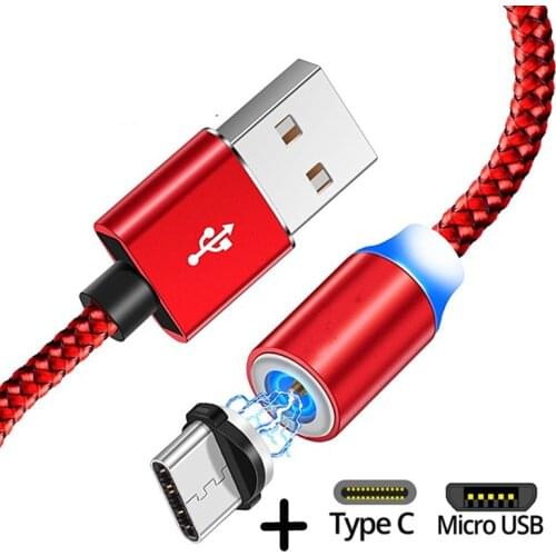 For LG G8 G7 G6 G5 G4 Stylus G3mini Stylo 4 V10 V20 V30 V40 Magnetic Type C USB Cable Fast Charger Micro USB Redmi 4X Note 7 6