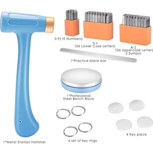 Steel Die Metal Stamping Kit Punch Tool Number Letter Alphabet Stamps Tools DIY Jewelry Gold Silver Metal Leather LOGO Stamp