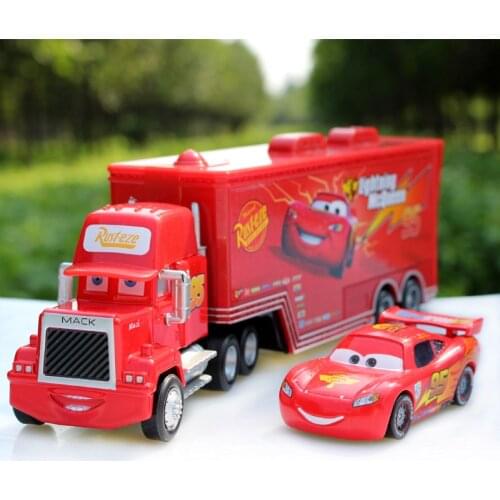 2pcs Disney Pixar Cars 2 Toys Lightning McQueen Uncle Jimmy 1:55 Diecast Metal Alloy Modle Figures Toys Birthday Gifts For Kids