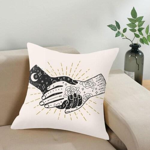 Halloween Cushion Cover Frightening Skull Cushion Cover Home Printing Decoration Throw Home Sofa For Bedroom 45*45cm Pillow E7J3