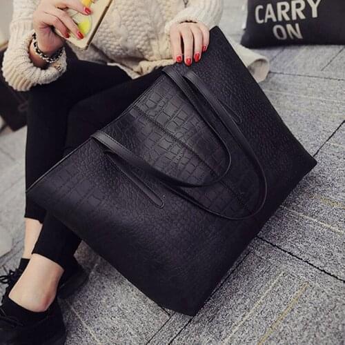 2021 New Women Shoulder Bags Alligator Ladies Leather Bags Casual Zipper Handbags Famous Brands Large Capacity Luxury Totes