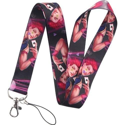 HUNTER×HUNTER Neck Strap Lanyards ID badge card holder keychain Mobile Phone Strap Gift Ribbon webbing necklace Decorations