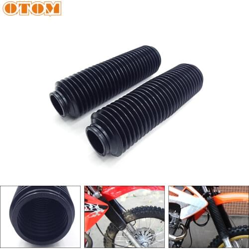 OTOM Motorcycle 2Pcs Rubber Fork Cover Gaiters Boots Dust Protective Damping Sleeve Motocross Accessories For HONDA CRF Off Road