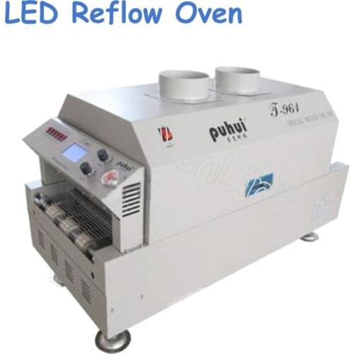 LED Reflow Oven Infrared Heating 230*730mm Soldering Oven 220V 3500W 6 Temperature Zone T961