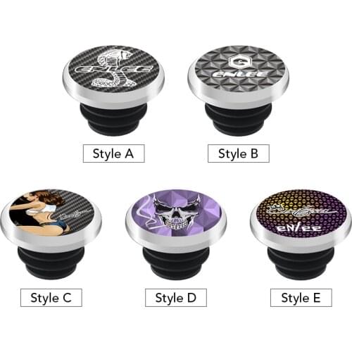 Bike Handlebar End Plugs Aluminum Alloy Handlebar Caps Bicycle Grip Bar End Caps for Mountain Road Bikes