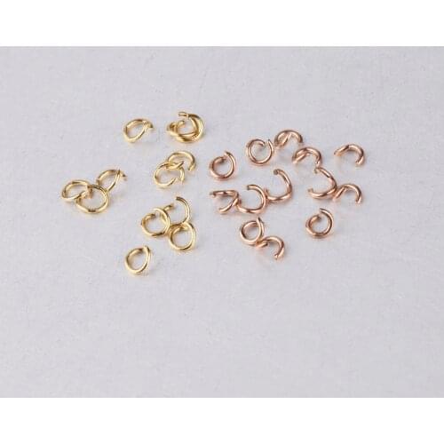 DIY accessories for bracelet/necklace/keychain jewelry making 100pcs/lot 0.7*4mm 2 color stainless steel jump rings