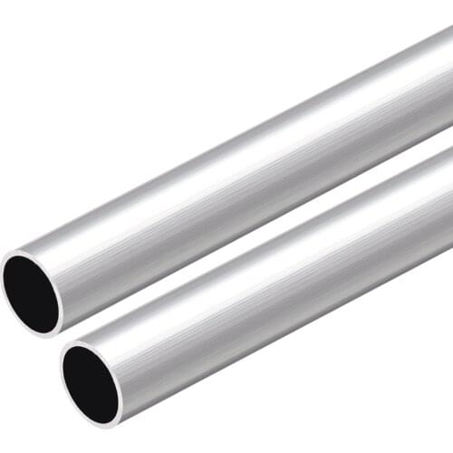 Uxcell 6063 Aluminum Round Tube 300mm Length 17mm OD 15mm Inner Dia Seamless Aluminum Straight Tubing 2 Pcs