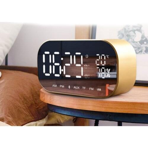 S2 bluetooth speaker usb wireless smart alarm the 3.5 mm aux jack tf card fm radio with microphone microphone loud speaker sound