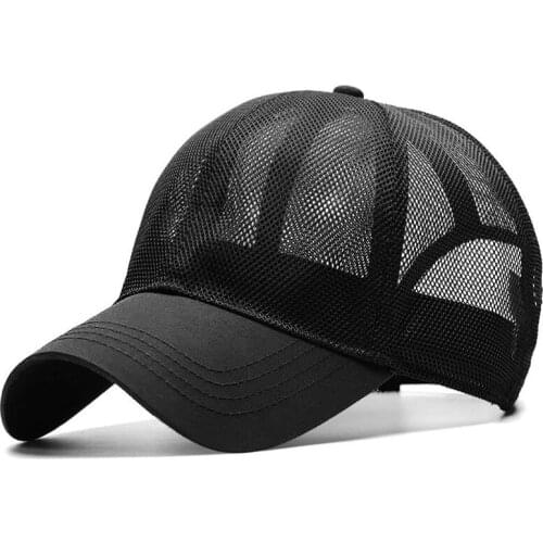 Big Head Man Plus Size Baseball Cap Women Summer Mesh Sun Hat Men Snapback Hats 60-64cm