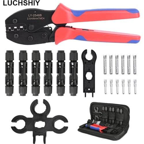 LY-2546B Pliers Used for Solar Powered Crimping Pliers 2.5-6mm2 14-10AWG Crimping Tool Photovoltai Connector Special Forceps