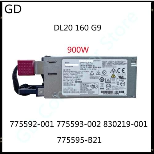 GD Original For HP DL20 160 G9 900W Power Supply 775592-001 775593-002 830219-001 HSTNS-PL48-B Full Tested Fast Shipping