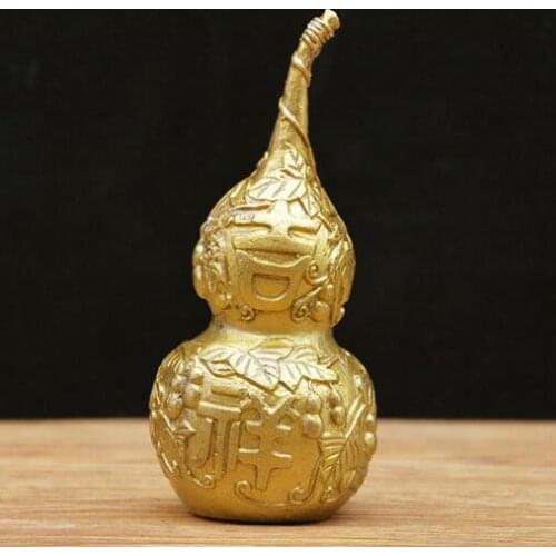 Fine auspicious copper copper hyacinth handicraft decoration Home Furnishing size 10 centimeters high, weighed 194 grams