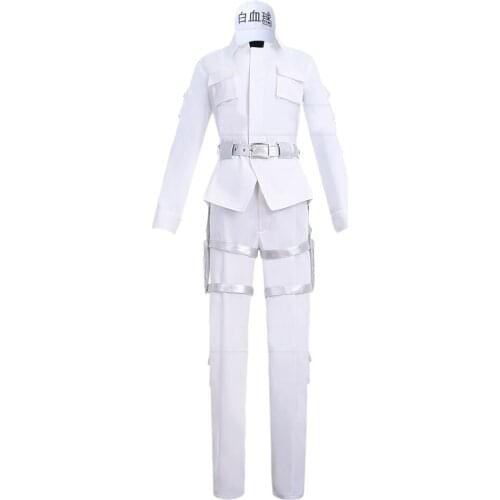 Hataraku Saibou Cells At Work leukocyte white blood cell cosplay costume set hat