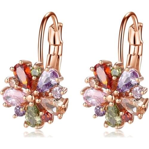 Ear Buttons Wholesale Rose-plated Gold Environmental Protection Anti-allergy Hot Selling Earrings Factory Direct Selling